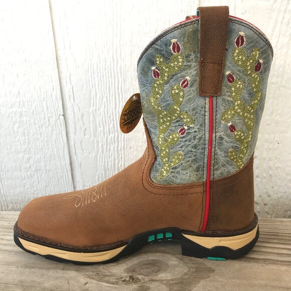 Corral Prickly Pear Cactus Womens Brown Leather Western Boots 7.5 M W5003 - Picture 9 of 13